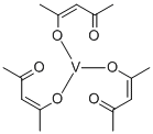 バナジ-ルアセチルアセトネ-ト 化学構造式