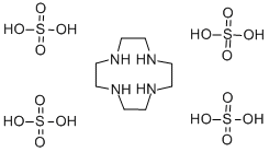 テトラアザ-12-クラウン-4, 四硫酸水素塩 化学構造式