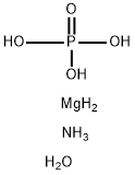 AMMONIUM MAGNESIUM PHOSPHATE HEXAHYDRATE Structure