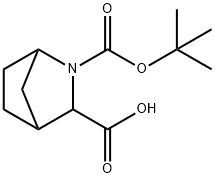 2-(叔丁氧羰基)-2-氮杂双环[2.2.1]庚烷-3-羧酸, 134795-25-8, 结构式