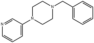Piperazine, 1-(phenylmethyl)-4-(3-pyridinyl)- Structure