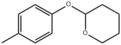 2-(4-メチルフェノキシ)テトラヒドロ-2H-ピラン 化学構造式