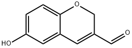 6-ヒドロキシクロメン-3-カルボキシアルデヒド 化学構造式