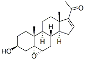 5alpha,6alpha-epoxy-3beta-hydroxypregn-16-en-20-one Struktur