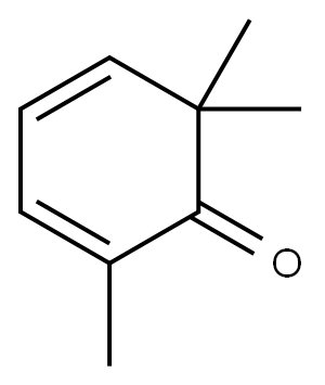 2,6,6-trimethylcyclohexa-2,4-dienone Struktur