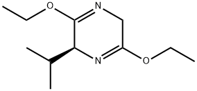 (S)-2,5-Dihydro-3,6-diethoxy-2-isopropylpyrazine Struktur