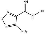 4-アミノ-N-ヒドロキシフラザン-3-カルボキシアミジン 化学構造式