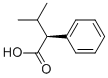 (S)-2-フェニルイソ吉草酸 化学構造式
