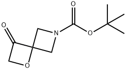 6-Boc-1-oxa-6-azaspiro[3.3]heptan-3-one Structure