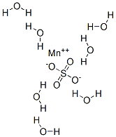 硫酸锰七水合物, 13492-24-5, 结构式