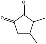 3,4-dimethyl 2-hydroxy-2-cyclopenten-1-one Structure