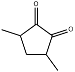 3,5-ジメチル-1,2-シクロペンタンジオン 化学構造式