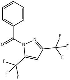 1-ベンゾイル-3,5-ビス(トリフルオロメチル)ピラゾール 化学構造式