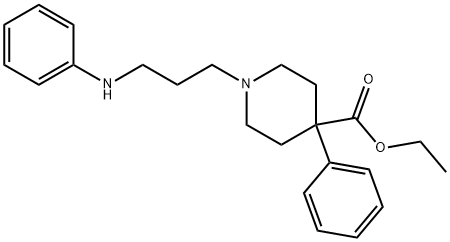 Piminodine Struktur