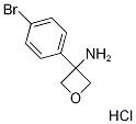 3-(4-溴苯基)氧杂环丁烷-3-胺盐酸盐,1349718-53-1,结构式
