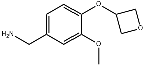 [3-Methoxy-4-(oxetan-3-yloxy)phenyl]methanamine Struktur
