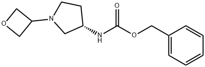 (S)-Benzyl 1-(oxetan-3-yl)pyrrolidin-3-ylcarbamate Struktur