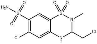 甲氯噻嗪 结构式