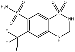 氢氟噻嗪, 135-09-1, 结构式