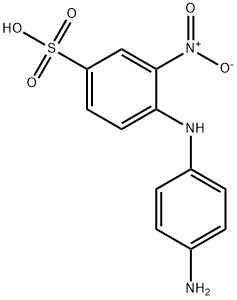 4-(4-Aminoanilino)-3-nitrobenzenesulphonic acid Struktur