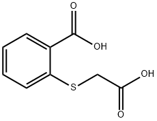 2-羧甲基硫代苯甲酸,135-13-7,结构式