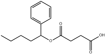 (1-phenylpentyl) hydrogen succinate Structure