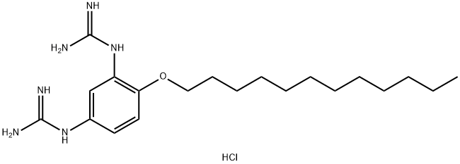 N,N'''-[4-(dodecyloxy)-1,3-phenylene]bisguanidine dihydrochloride Structure
