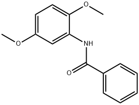 N-(2,5-ジメトキシフェニル)ベンズアミド 化学構造式