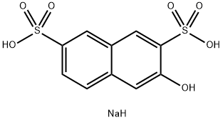3-ヒドロキシ-2,7-ナフタレンジスルホン酸二ナトリウム 化学構造式