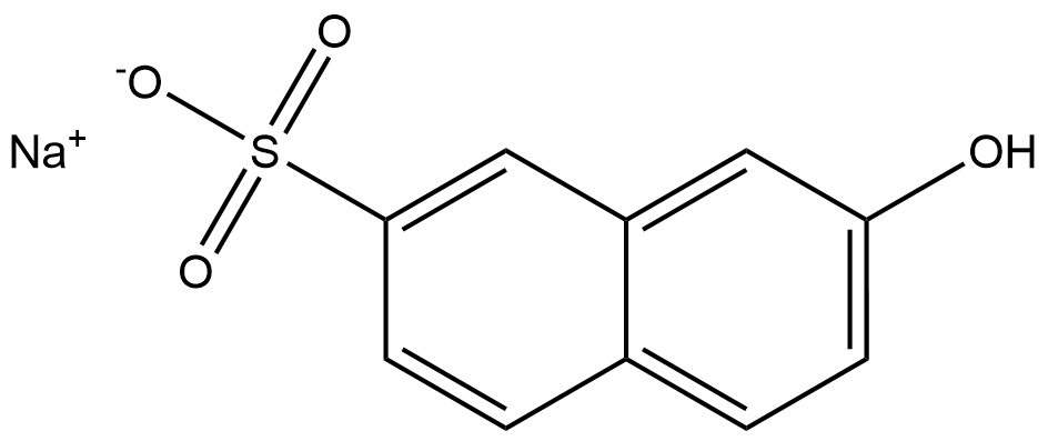 2-萘酚-7-磺酸钠 结构式