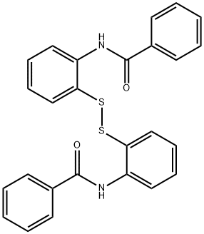 2,2'-二苯甲酰氨基二苯二硫,135-57-9,结构式