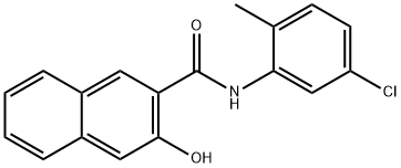 5'-クロロ-3-ヒドロキシ-2'-メチル-2-ナフトアニリド 化学構造式