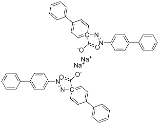 disodium 4',4'''-azobis[1,1'-biphenyl]-4-carboxylate  Struktur