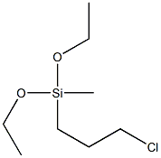 (3-クロロプロピル)ジエトキシメチルシラン 化学構造式