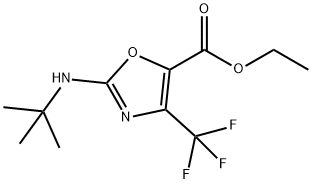 ETHYL 2-[(1,1-DIMETHYLETHYL)AMINO]-4-TRIFLUOROMETHYL-5-OXAZOLECARBOXYLATE Structure