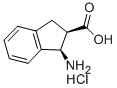 CIS-1-AMINO-INDAN-2-CARBOXYLIC ACID HYDROCHLORIDE Structure