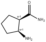 顺式-2-氨基-1-环戊烷甲酰胺, 135053-11-1, 结构式