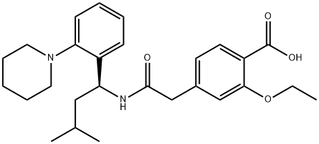 瑞格列奈 结构式