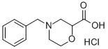 4-ベンジル-2-モルホリンカルボン酸塩酸塩 化学構造式
