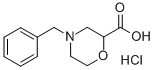 4-BENZYL-2-MORPHOLINECARBOXYLIC ACID HYDROCHLORIDE Structure