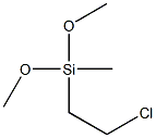 (2-クロロエチル)ジメトキシ(メチル)シラン 化学構造式