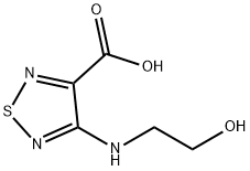 1,2,5-Thiadiazole-3-carboxylicacid,4-[(2-hydroxyethyl)amino]-(9CI) Structure