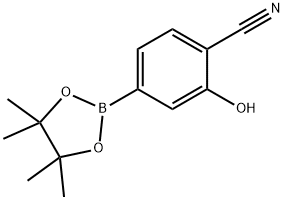 2-Hydroxy-4-(4,4,5,5-tetramethyl-1,3,2-dioxaborolan-2-yl)benzonitrile Structure