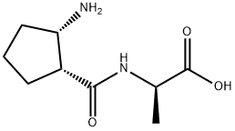 D-Alanine,  N-[(2-aminocyclopentyl)carbonyl]-,  (1R-cis)-  (9CI) 化学構造式