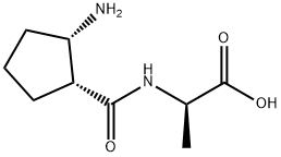 D-Alanine,  N-[(2-aminocyclopentyl)carbonyl]-,  (1R-cis)-  (9CI) Struktur