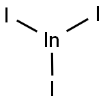 トリヨードインジウム(III) 化学構造式