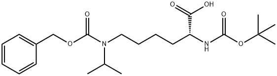 BOC-D-LYSINE(IP/CBZ) Struktur