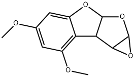 3A,8A-DIHYDRO-2,3-EPOXY-4,6-DIMETHOXYFURO(2,3-B)BENZOFURAN Structure