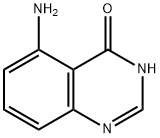 5-氨基-4(1H)-喹唑啉酮, 135106-40-0, 结构式
