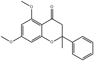 5,7-DIMETHOXY-2-METHYL-2-PHENYL-CHROMAN-4-ONE Structure